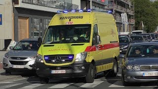 Diverse Ambulances Brandweer Gent zone Centrum met spoed naar verschillende interventies [upl. by Yremogtnom353]