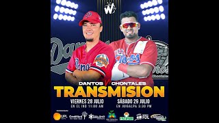 🔴Pomares2023 CHONTALES VS DANTOS JUEGO 1 ⚾️ [upl. by Kciredec]