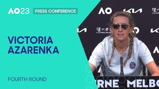 Victoria Azarenka Press Conference  Australian Open 2023 Fourth Round [upl. by Sset]