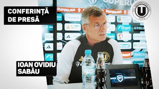 CONFERINTA DE PRESA  Ioan Ovidiu Sabau despre partida cu Dinamo [upl. by Ylrebmek]