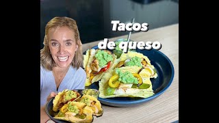 Tacos de queso 🧀 sólo 1 ingrediente cheeselovers recetasfaciles easyrecipes [upl. by Zora]