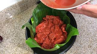 COMO COCINAR COCHINITA PIBIL EN ESTA OLLA CON HOJAS DE PLÁTANO 🔴En vivo [upl. by Ayerhs]