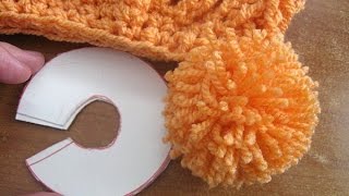 How to make a Yarn pompom maker tutorial [upl. by Emmuela462]