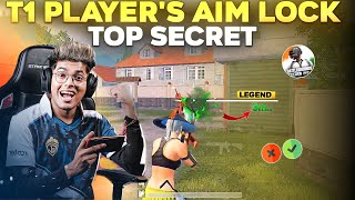 TRICK TO LOCK AIM LIKE T1 PLAYERS 100 🔥  HOW TO IMPROVE AIM IN BGMI  CONNECT HEADSHOTS IN BGMI [upl. by Narcho79]