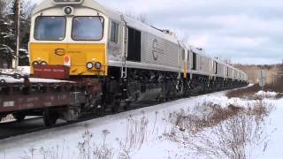 EMD locomotives exported through Port of Halifax 1999 to 2012 [upl. by Gnidleif]