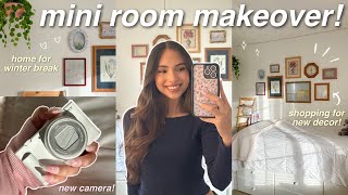 MINI ROOM MAKEOVER 🪞✨ redoing my hometown bedroom shopping for decor and more [upl. by Aicyla]