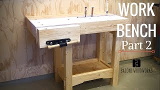 Woodworking Workbench Build  Part 2 [upl. by Imer467]