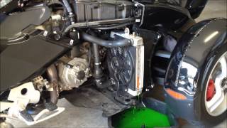 How to change Coolant in Can am Spyder RS [upl. by Adeirf]