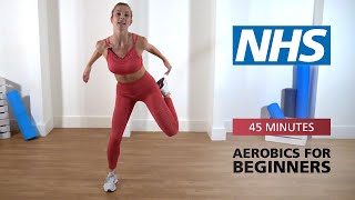 Aerobics for beginners  45 minutes  NHS [upl. by Attaynik]