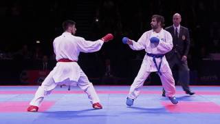 Rafael Aghayev vs Erman Eltemur FINAL European Karate Championships 2016  WORLD KARATE FEDERATION [upl. by Ahsoem]