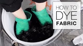 How to Dye Fabric Immersion Dye Technique Tutorial [upl. by Nosneh]