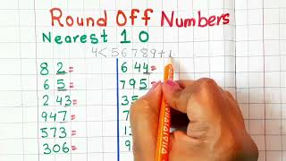 Round off। Round off the following numbers nearest to the 10 ।Round off Numbers Examples [upl. by Biron]