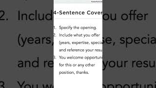 4Sentence Cover Letter That Works  Free Cover Letter Template [upl. by Dalia]