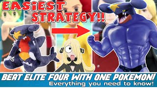 HOW TO beat the ELITE FOUR with only ONE Pokémon EASY and FAST Brilliant Diamond and Shining Pearl [upl. by Aivuy348]