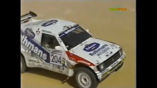 1993 Pharaohs Rally Raid  Stage 5  Citroen ZX  Mitsubishi Pajero  Eurosport [upl. by Aglo68]