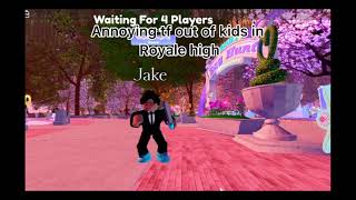 Annoying tf out of kids in royale high as a jake character [upl. by Elocn]