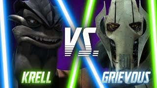 Pong Krell vs General Grievous  Star Wars Versus [upl. by Aicnerolf]