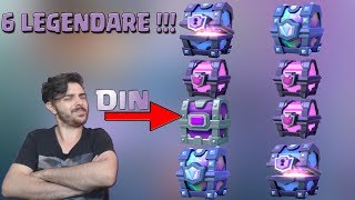 6 LEGENDARE DIN 6 CHESTURI  Chest Opening  Clash Royale Romania [upl. by Mastrianni]