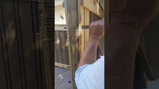 Wood Fence Gate latch lock installation shorts fence [upl. by Elizabet]