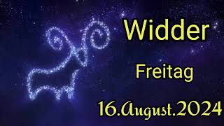 horoskop Widder Freitag 16 August 2024 [upl. by Heinrik]