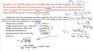 In a specific gravity test the weight of the dry soil taken is 066 N The weight of the [upl. by Nnairrek]