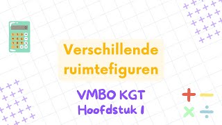 Verschillende ruimtefiguren VMBO KGT Klas 1 [upl. by Aleina]