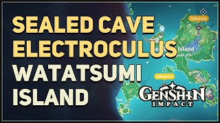 Watatsumi Island Sealed Cave Electroculus Genshin Impact [upl. by Berk]