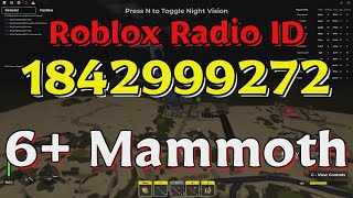 Mammoth Roblox Radio CodesIDs [upl. by Rimisac507]