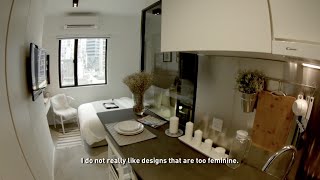 The Itsy bitsy apartment with huge design  Tiny Eclectic Amazing Spaces video [upl. by Bouchard434]