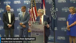 LIVE Ohio Gov Mike DeWine press conference in Springfield after focus on bomb threats immigration [upl. by Grace]