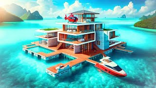 Unbelievable Luxury Houseboats Like Royalty on Water [upl. by Retloc330]