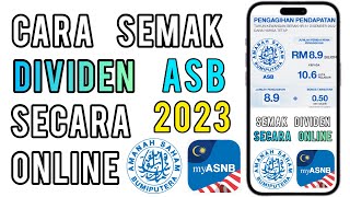 Dividen ASB 2023  Cara Semak Dividen ASB online [upl. by Niar]