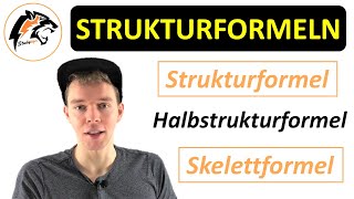 Strukturformel Halbstrukturformel amp Skelettformel  Chemie Tutorial [upl. by Castara]