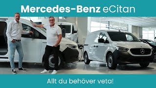 Nya MercedesBenz eCitan Allt du behöver veta [upl. by Yrokcaz]