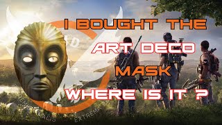 quotAttention Agents Art Deco Mask Alert 🚨 Dive into the Division 2 Thrill and Find Itquot [upl. by Gaston]