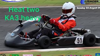 Heat two KA3 heavy Lismore Kart Club [upl. by Featherstone]