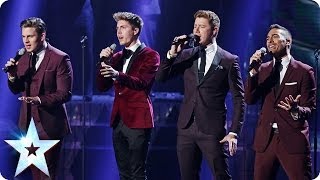 Jack Pack sing Feeling Good  Britains Got Talent 2014 Final [upl. by Beekman370]