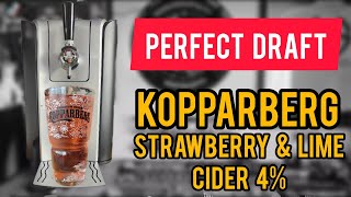 Kopparberg strawberry amp lime cider 4  Perfect draft pro Philips perfect draft  review No 1486 [upl. by Torrin]