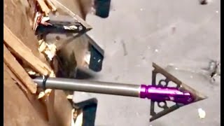 AFFLICTOR Hybrid Broadhead Test [upl. by Nylodam]