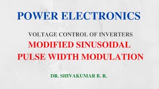 57 Modified Sinusoidal PulseWidth Modulation [upl. by Sheaff714]