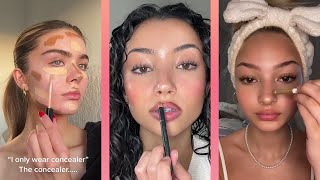 Aesthetic makeup 2023  makeup tutorial tiktok compilation [upl. by Ekyt]