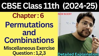 Class 11 Maths  Chapter 6  Permutations amp Combinations  Miscellaneous Exercise  Ques No 123 [upl. by Atiseret]