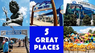 Top 5 Places to Visit in Virginia Beach by riding the VB Wave Trolley [upl. by Lammaj]