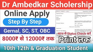 How to fill dr ambedkar scholarship form 2024 25  dr ambedkar scholarship form kaise bhare [upl. by Oriane]