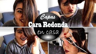 ✂️ Corte en capas para cara redonda  PASO A PASO ✂️ [upl. by Ojibbob584]