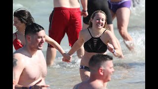 2020 Seaside Heights Polar Bear Plunge — 8000 Brave Souls Take The Plunge [upl. by Tingley]