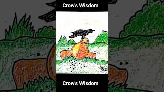 Crows Wisdom🐦‍⬛🏕️🌷  Thirsty Crow🐦‍⬛🏕️🍹 Cartoon Video🌷🧚🕊️ [upl. by Hadsall]