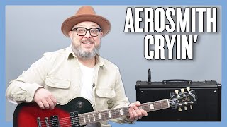 Aerosmith Cryin Guitar Lesson  Tutorial [upl. by Halle]