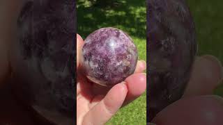 Spark Lepidolite Sphere 2 [upl. by Faydra]