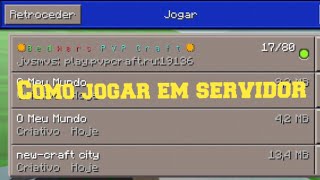 como joga em servidor no mastercraft [upl. by Nivla]